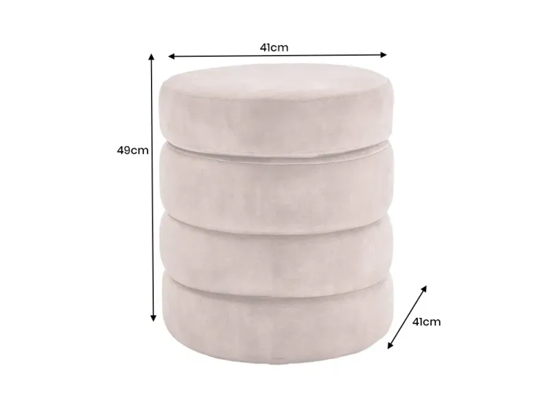 Tabouret 40 cm design en bois massif recyclé Tabourets bas |bellozia...