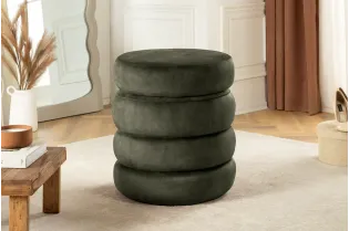 Tabouret 40 cm design en bois massif recyclé Tabourets bas |bellozia... 2