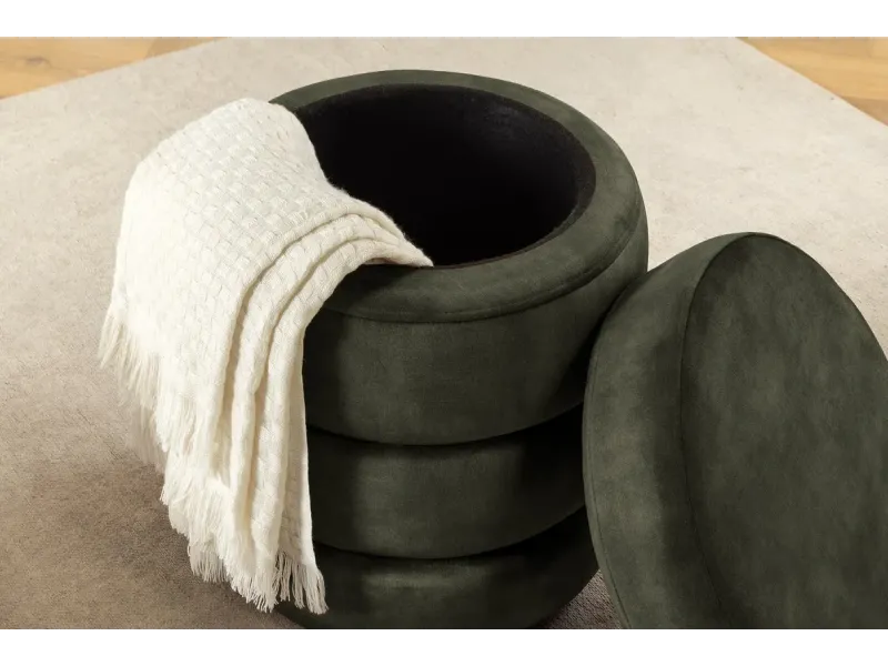 Tabouret 40 cm design en bois massif recyclé Tabourets bas |bellozia...