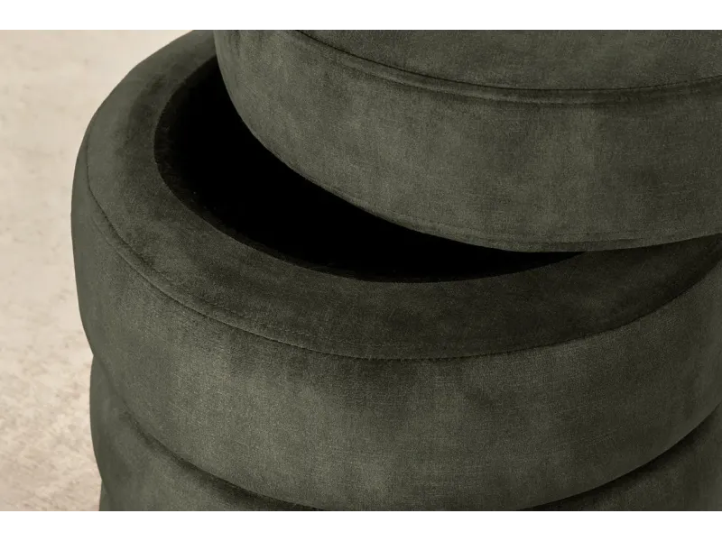 Tabouret 40 cm design en bois massif recyclé Tabourets bas |bellozia...