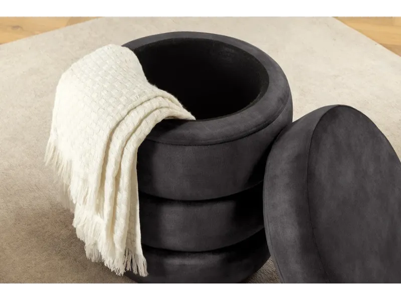 Tabouret 40 cm design en bois massif recyclé Tabourets bas |bellozia...