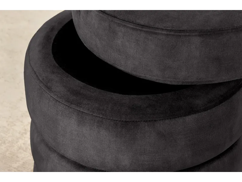 Tabouret 40 cm design en bois massif recyclé Tabourets bas |bellozia...