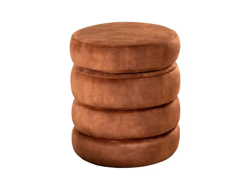 Tabouret 40 cm design en bois massif recyclé Tabourets bas |bellozia...