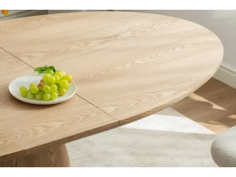 Table à manger extensible en céramique 180-225cm aspect marbre pas cher