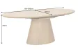 Table à manger extensible en céramique 180-225cm aspect marbre pas cher