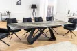 Table à manger extensible en céramique 180-225cm aspect marbre pas cher