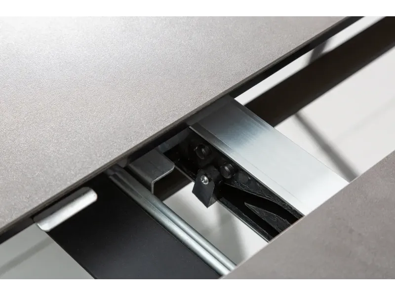 Table à manger extensible en céramique 180-225cm aspect marbre pas cher