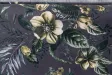 Banc Velours Fleuri Doré 130cm - Collection Helga | Bellozia