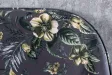 Banc Velours Fleuri Doré 130cm - Collection Helga | Bellozia
