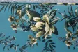 Banc Velours Fleuri Doré 130cm - Collection Helga | Bellozia