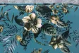 Banc Velours Fleuri Doré 130cm - Collection Helga | Bellozia