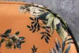 Banc Velours Fleuri Doré 130cm - Collection Helga | Bellozia