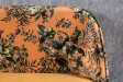 Banc Velours Fleuri Doré 130cm - Collection Helga | Bellozia