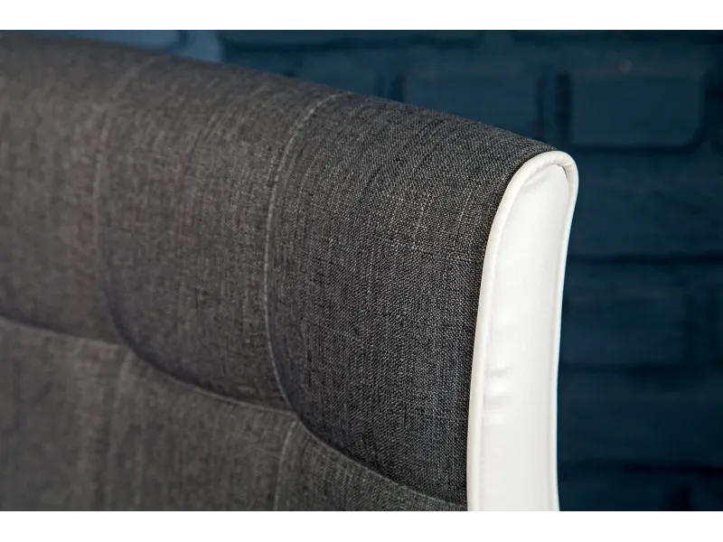 Lot de 2 tabourets de bar design en tissu gris