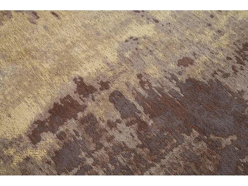 Tapis design antique coloris sable brune de 240x160cm