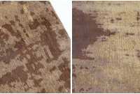 Tapis design antique coloris sable brune de 240x160cm