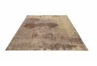 Tapis design antique coloris sable brune de 240x160cm
