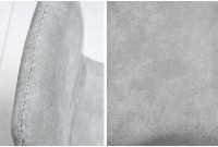 Lot de 4 chaises de salle à manger design scandinave coloris gris claire en microfibre