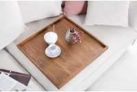 Plateau design de 50 cm coloris naturel en bois massif