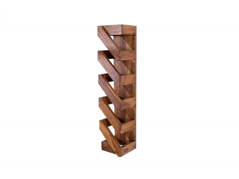 Porte-bouteilles mural design coloris naturel à 5 espace de rangement