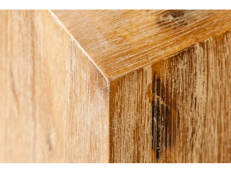 Colonne design naturel de 75 cm en bois massif