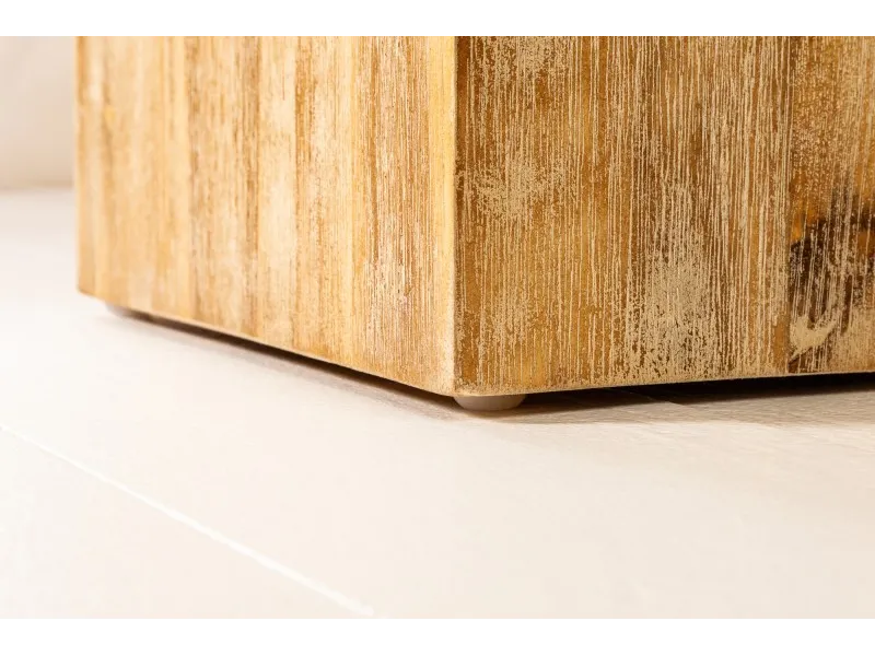 Colonne design naturel de 75 cm en bois massif