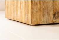 Colonne design naturel de 75 cm en bois massif