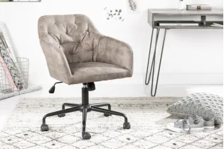 Chaise de bureau  avec accoudoir taupe