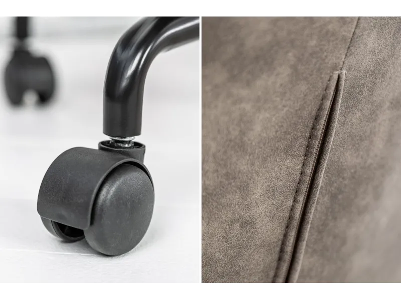 Chaise de bureau  avec accoudoir taupe