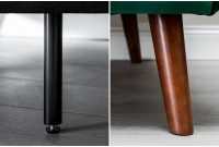 Canapé convertible design scandinave coloris vert en velours