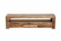 Meuble TV design industriel 170 cm en bois massif