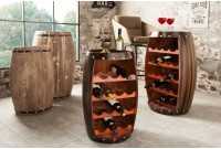 Casier à vin authentique 60 cm marron