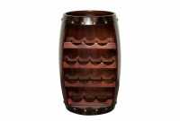 Casier à vin authentique 60 cm marron
