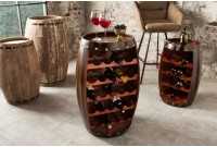 Casier à vin authentique 80 cm marron