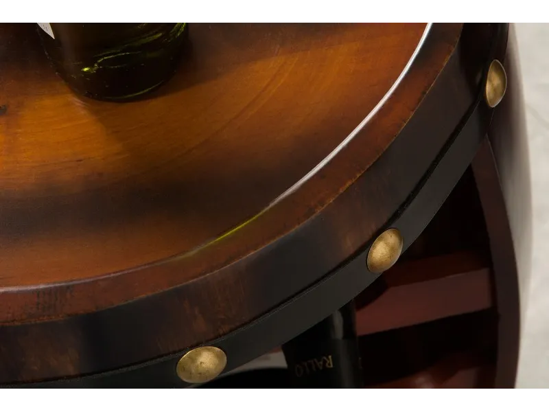 Casier à vin authentique 80 cm marron