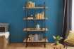 Etagère design industriel en bois coloris naturel