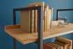Etagère design industriel en bois coloris naturel