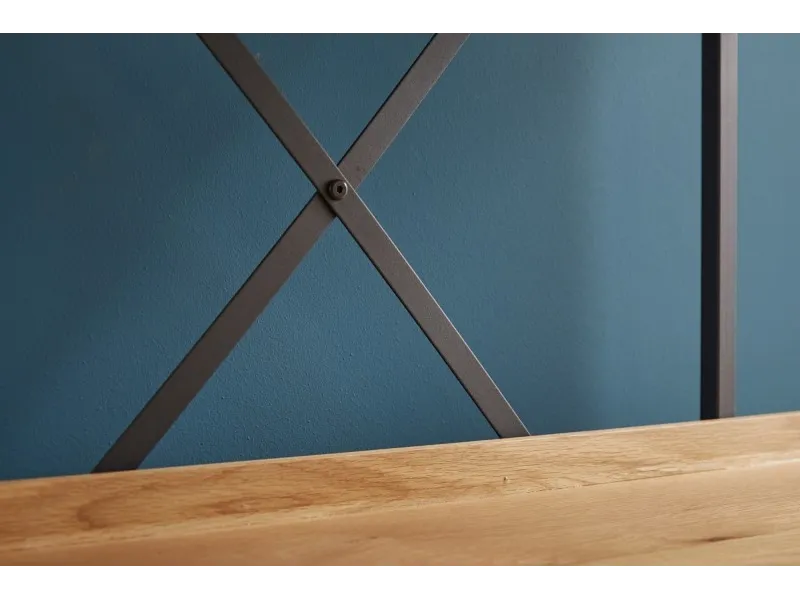 Etagère design industriel en bois coloris naturel