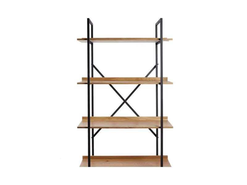 Etagère design industriel en bois coloris naturel