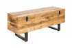 Banc coffre de 115cm en bois massif coloris naturel