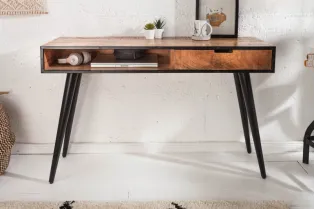Console en bois massif coloris naturel 2