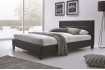Lit moderne de 140 x 200 cm en simili cuir coloris noir