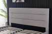 Lit moderne de 160 x 200 cm en tissu coloris gris