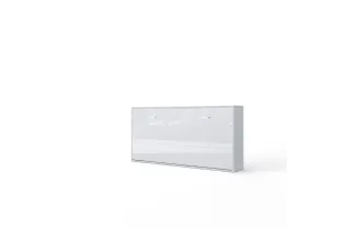 Lit encastrable horizontal de 90 x 200 cm coloris blanc 2
