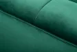 Canapé Rétro Noblesse 3 places 225cm en Velours Vert Émeraude avec Pieds Dorés