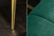 Canapé Rétro Noblesse 3 places 225cm en Velours Vert Émeraude avec Pieds Dorés