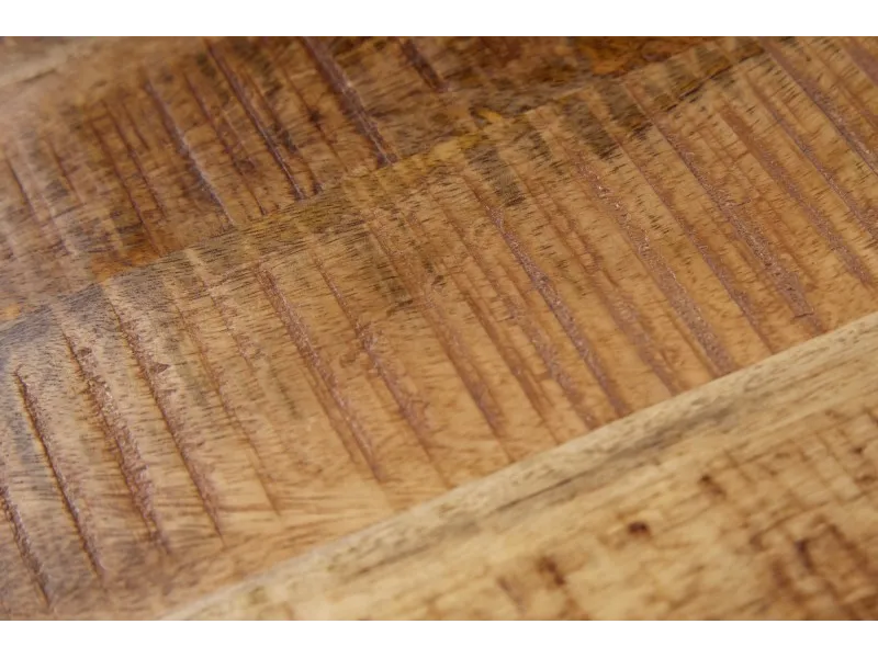 Table de chevet en bois massif style industriel 45cm