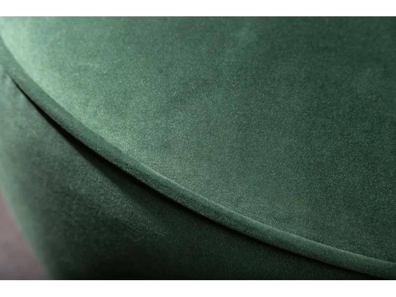 Canapé en velours style rétro coloris vert bouteille 220cm