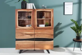 Buffet Haut "Amazonas" en Acacia Massif - 140 cm 2