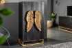 Armoire haute design ailes d'ange coloris noir 140cm